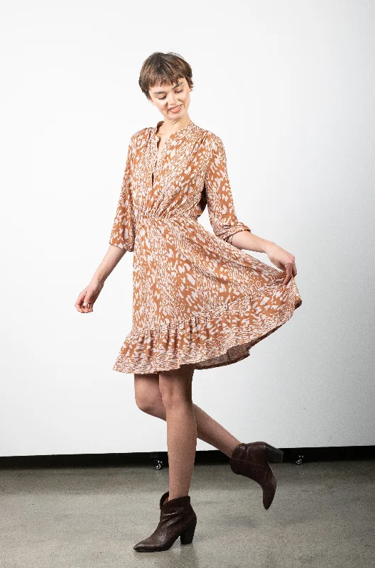 Price Rollback casual knit dresscasual knit dress3/4 SLEEVE PEASANT DRESS WITH RUFFLE HEM - D3135-96195 Price Rollback casual knit dresscasual knit dress3/4 SLEEVE PEASANT DRESS WITH RUFFLE HEM - D3135-96195
