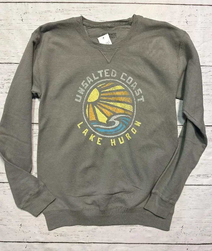 Online Only cool workout sweatshirtUC103 Fresh Water Circle FF Lake Huron Crew