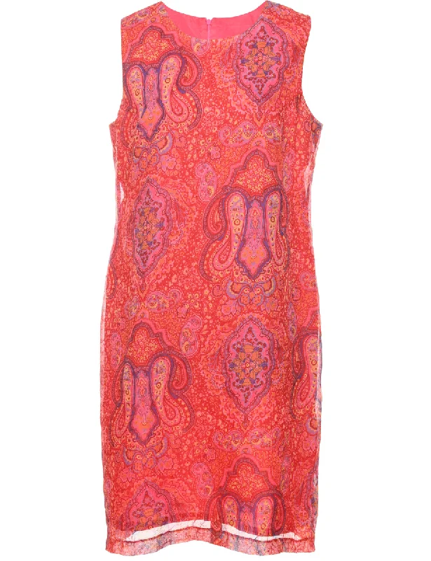 Final Markdown cozy coatPaisley Print Dress - L