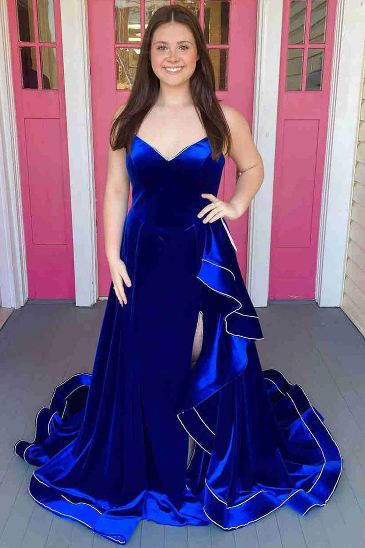 Take Advantage form-fitting dressform-fitting dressVelvet A-Line V-Neck Strapless Prom Dress With Slit Take Advantage form-fitting dressform-fitting dressVelvet A-Line V-Neck Strapless Prom Dress With Slit