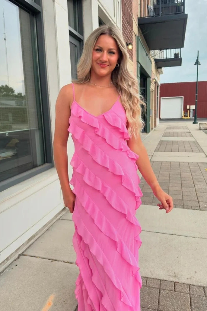 Price Drop casual day dresscasual day dressSexy Fitted V-Neck Sleeveless Ruffled Party Prom Dress Price Drop casual day dresscasual day dressSexy Fitted V-Neck Sleeveless Ruffled Party Prom Dress
