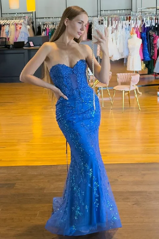 Instant Discount chic dresschic dressMermaid Strapless Lace Appliques Formal Prom Dress Instant Discount chic dresschic dressMermaid Strapless Lace Appliques Formal Prom Dress