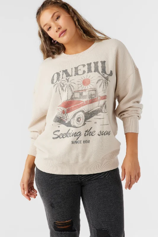 The Best Prices long-sleeve athletic hoodieO'neill CHOICE CREWNECK OVERSIZED-FIT FLEECE PULLOVER - CEMENT The Best Prices long-sleeve athletic hoodieO'neill CHOICE CREWNECK OVERSIZED-FIT FLEECE PULLOVER - CEMENT