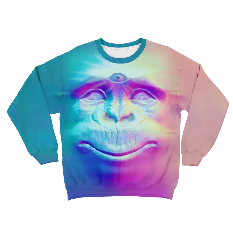 TIME-Limited Offer contemporary fitness sweatshirtNeon Glowing Monkey All Over Print Unisex Sweatshirt