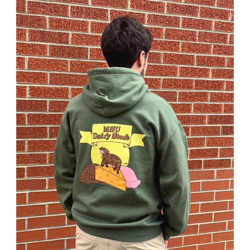 Final Clearance high-quality athletic sweatshirtMSU Dairy Store Hoodie