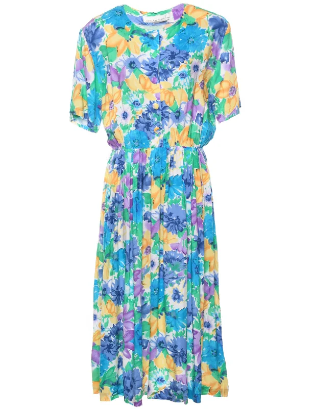 Can't Miss cozy wool-blend coatFloral Print Dress - M