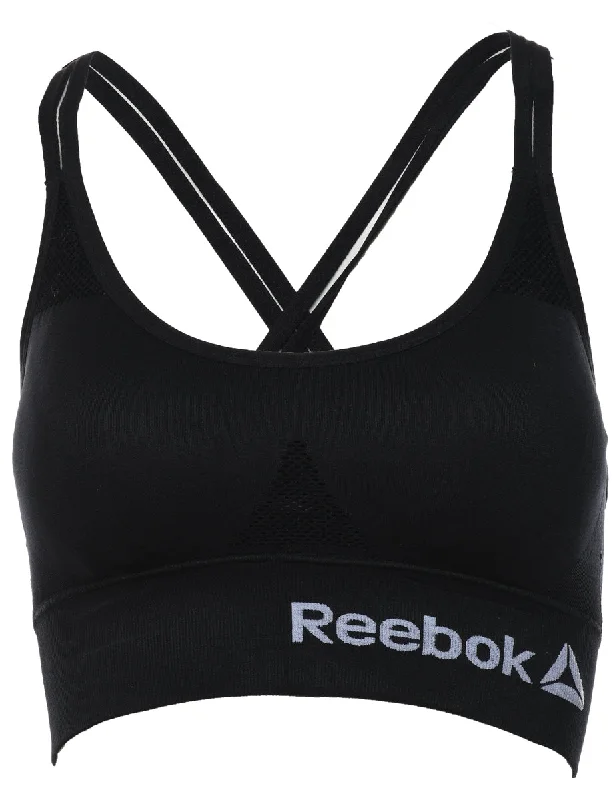 Savings Event oversized trench coatBlack Reebok Sports Bra - S