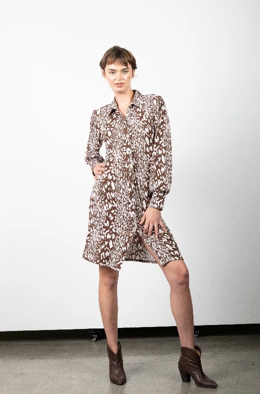 Limited Time Discount comfy maxi dresscomfy maxi dressFULL SLV FRONT RUCHING SHIRT DRESS - D3155-96195-0