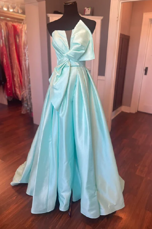 New Markdowns sleek dresssleek dressStrapless Satin A-Line Formal Party Prom Dress With Train New Markdowns sleek dresssleek dressStrapless Satin A-Line Formal Party Prom Dress With Train