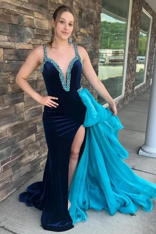 New Deals comfy maxi dresscomfy maxi dressVelvet Mermaid Sleeveless Beaded Prom Dress With Slit And Train New Deals comfy maxi dresscomfy maxi dressVelvet Mermaid Sleeveless Beaded Prom Dress With Slit And Train