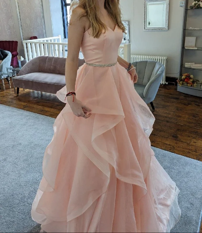 Limited Quantity draped dressdraped dressSweetheart Pink A-line Ball Gown,Pink Birthday Dress Y4995
