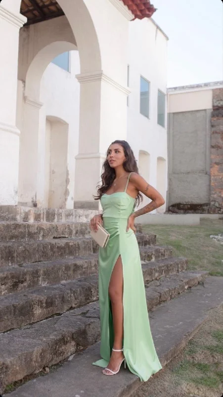 Savings Bonanza vintage-inspired dressvintage-inspired dressSimple Spaghetti Straps Long Prom Dress With Split,Fashion Party Dress Y4944 Savings Bonanza vintage-inspired dressvintage-inspired dressSimple Spaghetti Straps Long Prom Dress With Split,Fashion Party Dress Y4944