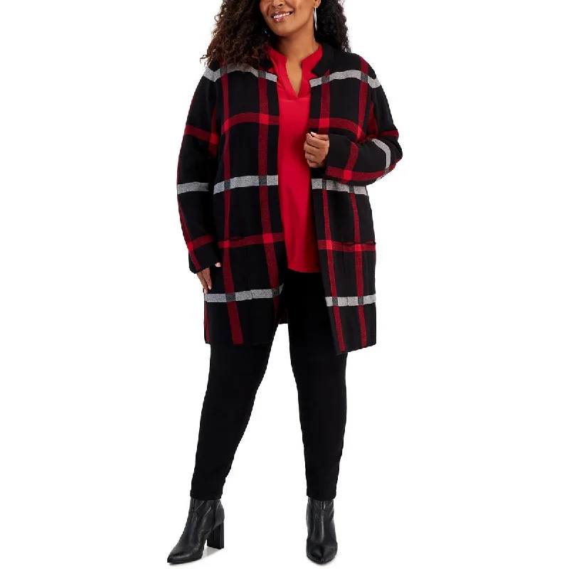 Big Discounts fashionable quilted coatPlus Womens Work Wear Business Open-Front Blazer