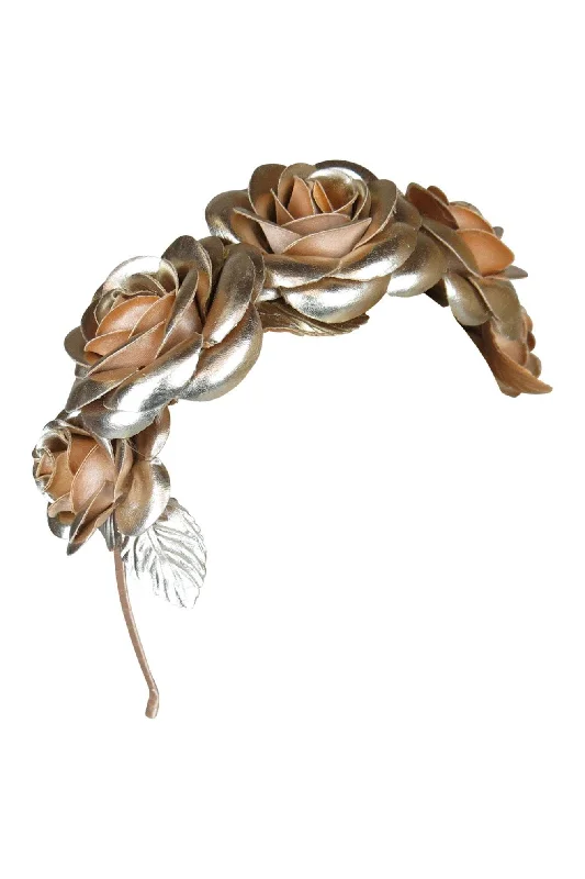 Extra Savings modern dressmodern dressMORGAN & TAYLOR  Rose Fascinator (Gold)