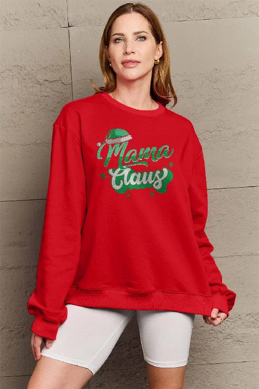 Major Savings casual workout hoodieSimply Love Full Size MAMA CLAUS Round Neck Sweatshirt Major Savings casual workout hoodieSimply Love Full Size MAMA CLAUS Round Neck Sweatshirt