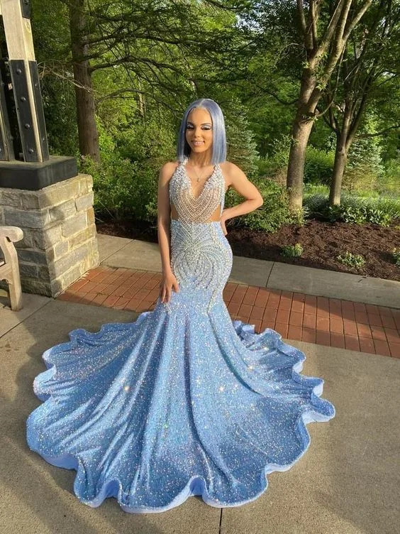Best Deals boho-chic dressboho-chic dress18 birthday outfit evening dress custom made black girl mermaid blue prom gowns Y887 Best Deals boho-chic dressboho-chic dress18 birthday outfit evening dress custom made black girl mermaid blue prom gowns Y887