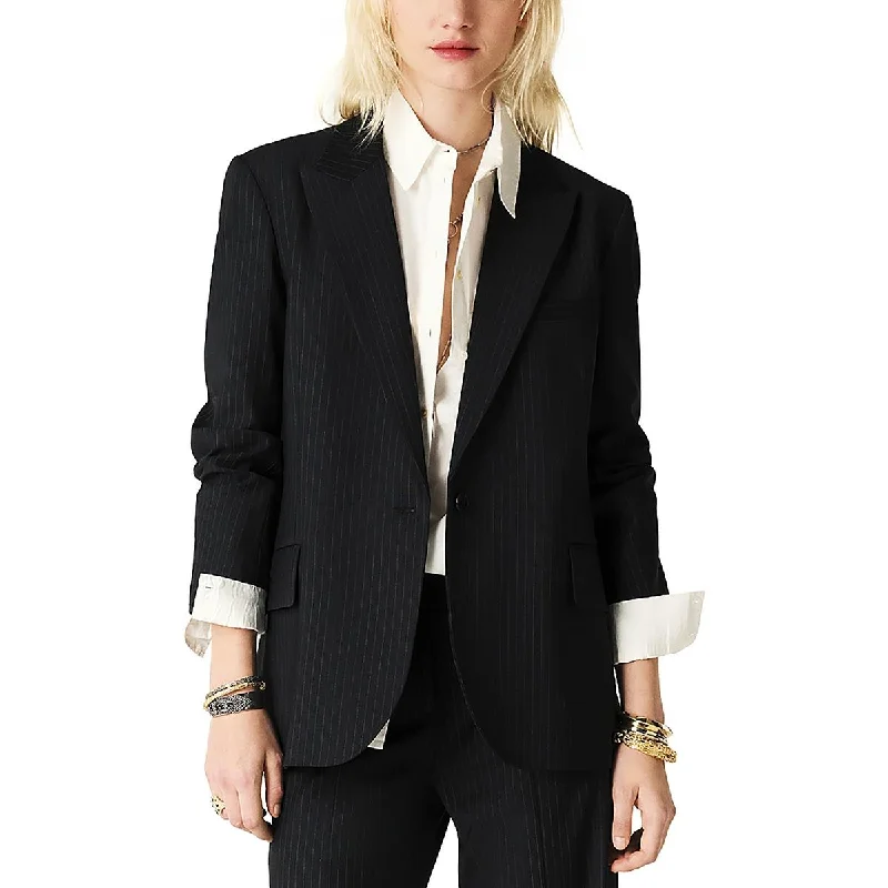 Closeout stylish coatPayne Womens Wool Blend Suit Separate One-Button Blazer