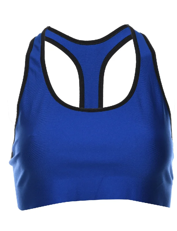 Blowout Sale functional coatChampion Blue Sports Bra - S