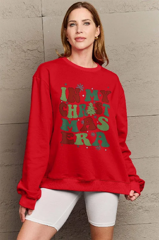 Midnight Madness retro sports hoodieSimply Love Full Size IN MY CHRISTMAS ERA Long Sleeve Sweatshirt Midnight Madness retro sports hoodieSimply Love Full Size IN MY CHRISTMAS ERA Long Sleeve Sweatshirt