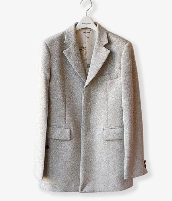 Midnight Sale outdoor adventure coatFUMIKA_UCHIDA/POLITWEED_SEMI-NOTCHED SINGLE JACKET(L.GREY)