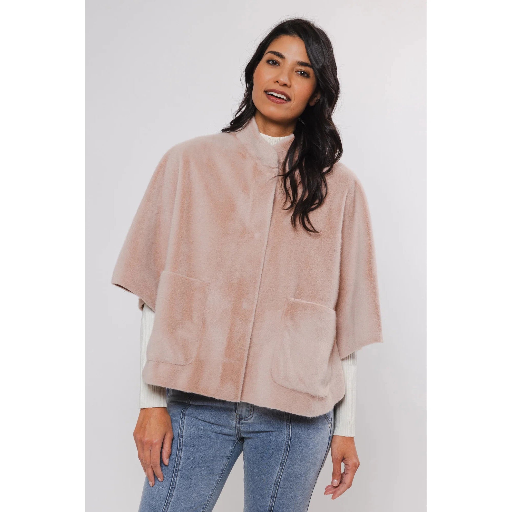 Special Discount warm jacketRino & Pelle Dewi Faux Fur Cape
