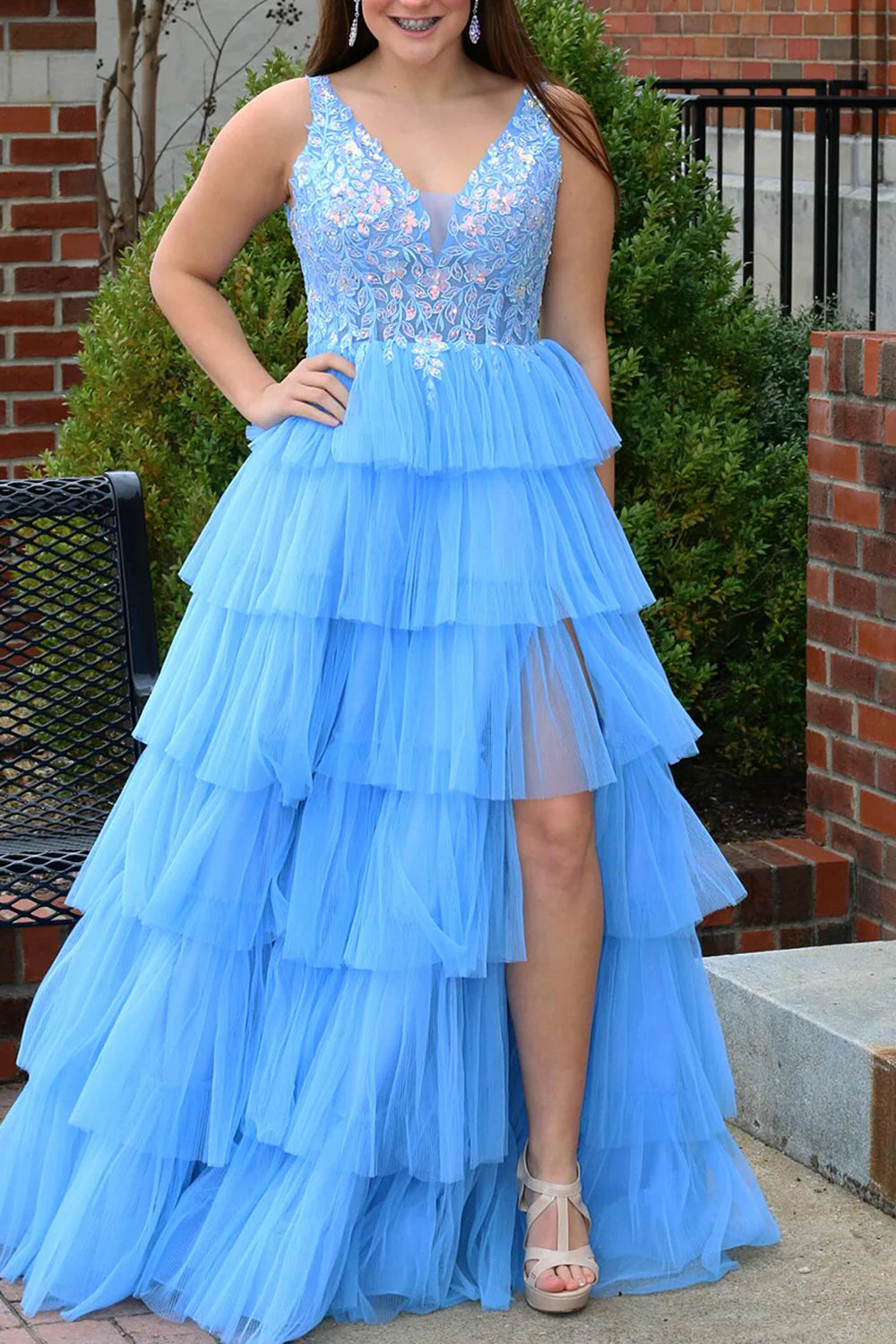 Exclusive Deal boho-chic dressboho-chic dressV-Neck Empire A-Line Tiered Appliques Prom Dress Exclusive Deal boho-chic dressboho-chic dressV-Neck Empire A-Line Tiered Appliques Prom Dress
