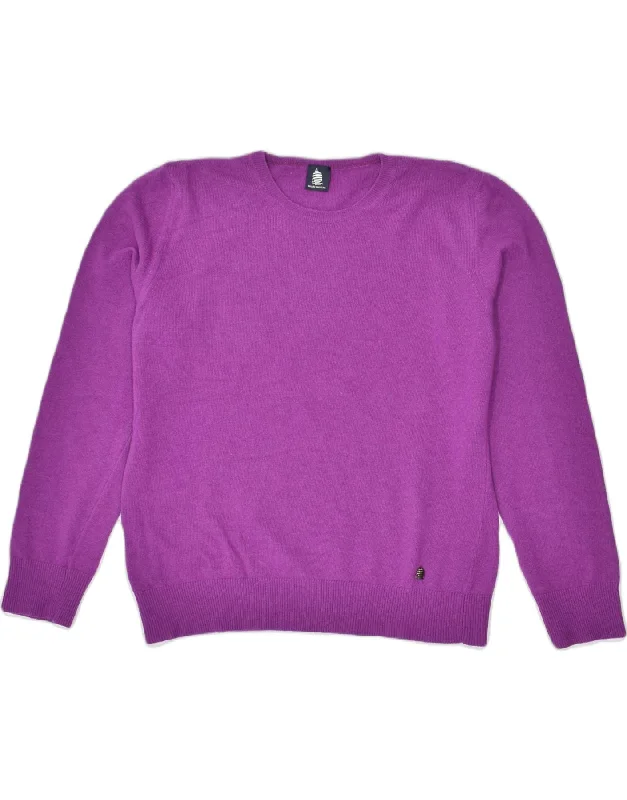 Price Drop fitted hoodieMARINA YACHTING Womens Crew Neck Jumper Sweater UK 16 Large Purple Viscose