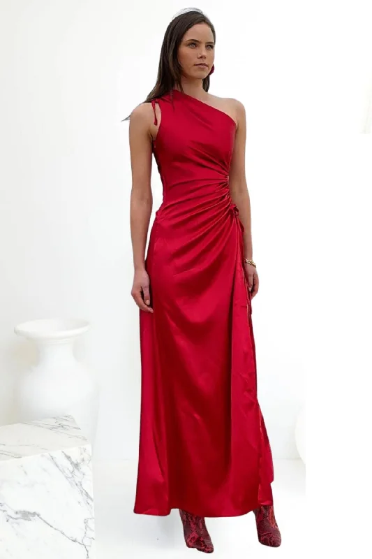 Markdowns casual evening dresscasual evening dressSONYA MODA Nour Scarlet Red Dress - RRP $380