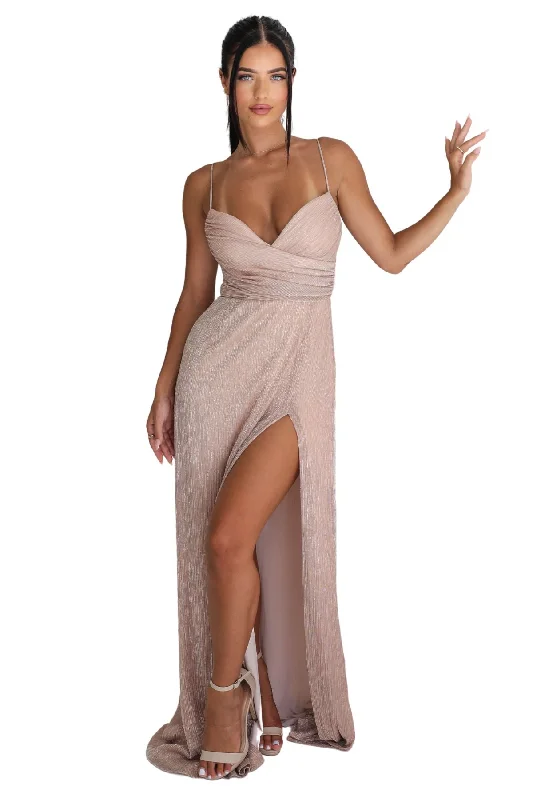 Deal Mania ashionable dressashionable dressBUY IT NOOKIE Halle (Nude/Rose Gold)