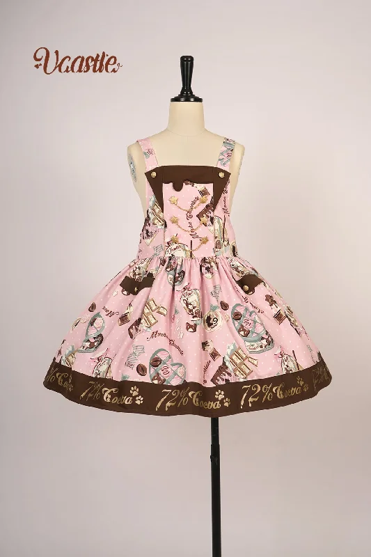 pink suspender skirt