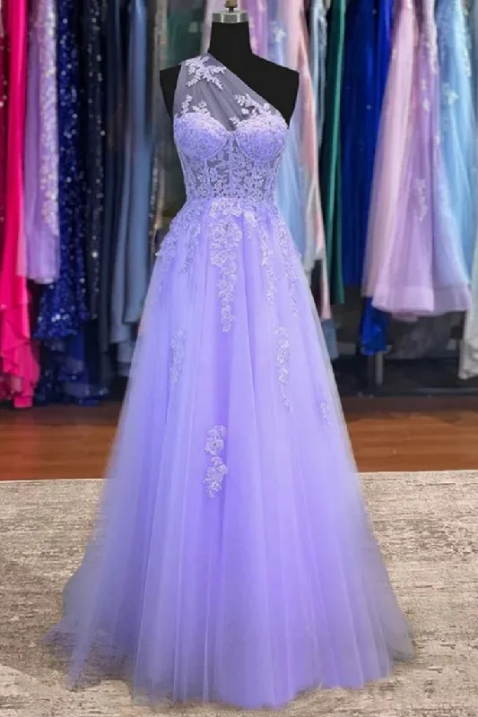 Sale Event casual evening dresscasual evening dressTulle A-Line One Shoulder Appliques Prom Dress Sale Event casual evening dresscasual evening dressTulle A-Line One Shoulder Appliques Prom Dress