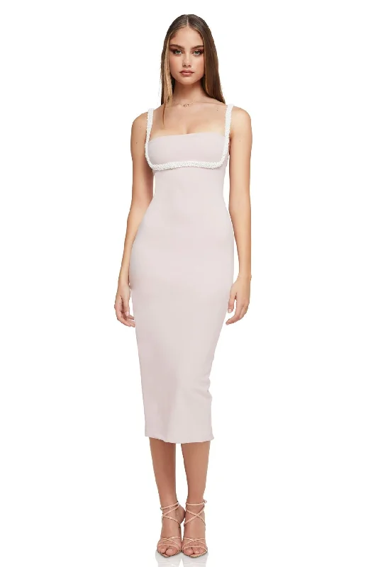 Savings Bonanza flowy maxi dressflowy maxi dressBUY IT NOOKIE Nouveau Midi Dress (Nude)