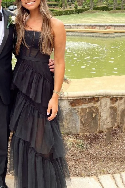 The Best Prices chic slip dresschic slip dressElegant A-line Layered Tulle Black Prom Dress,Sheer Corset Long Evening Dress,Graduation Dress Y458 The Best Prices chic slip dresschic slip dressElegant A-line Layered Tulle Black Prom Dress,Sheer Corset Long Evening Dress,Graduation Dress Y458