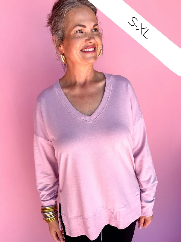 Mega Sale urban activewear hoodieZ Supply | Modern V-Neck Weekender - Sunset Mauve