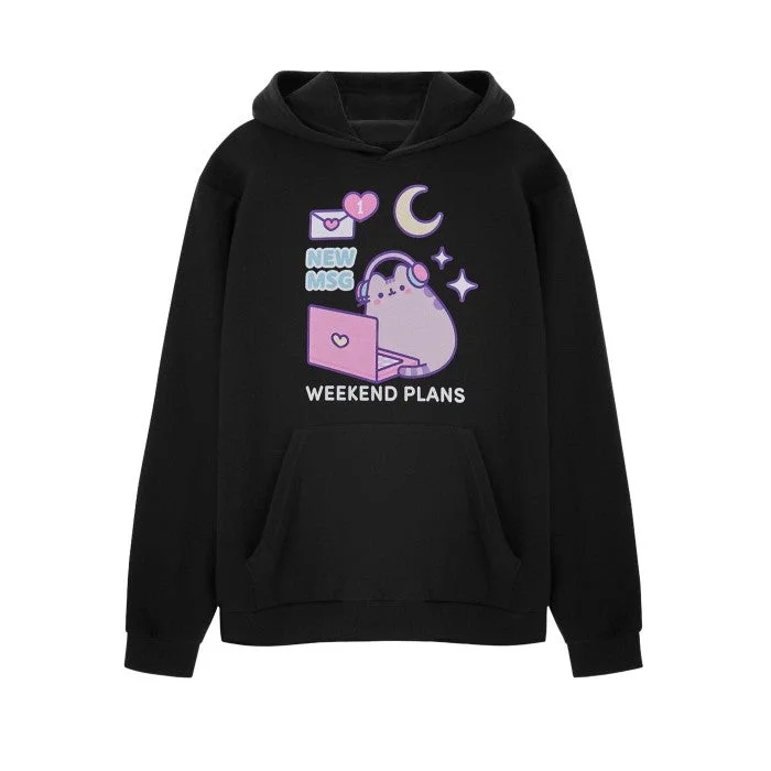 Super Deal stylish sports hoodiePusheen Womens/Ladies New Msg Hoodie