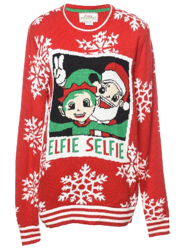 Today's Special outdoor adventure coatSnowfall Design Christmas Jumper - S