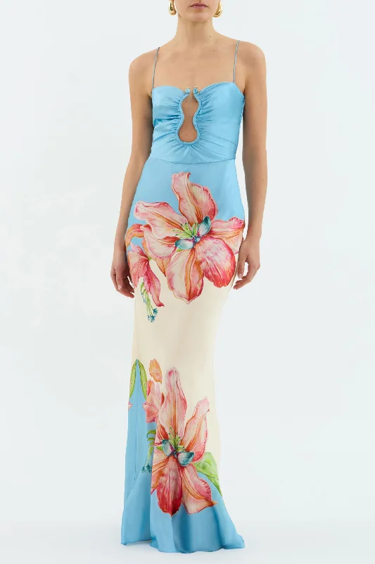 Stock Clearance summer floral dresssummer floral dressREBECCA VALLANCE Orchid Oasis Strap Gown