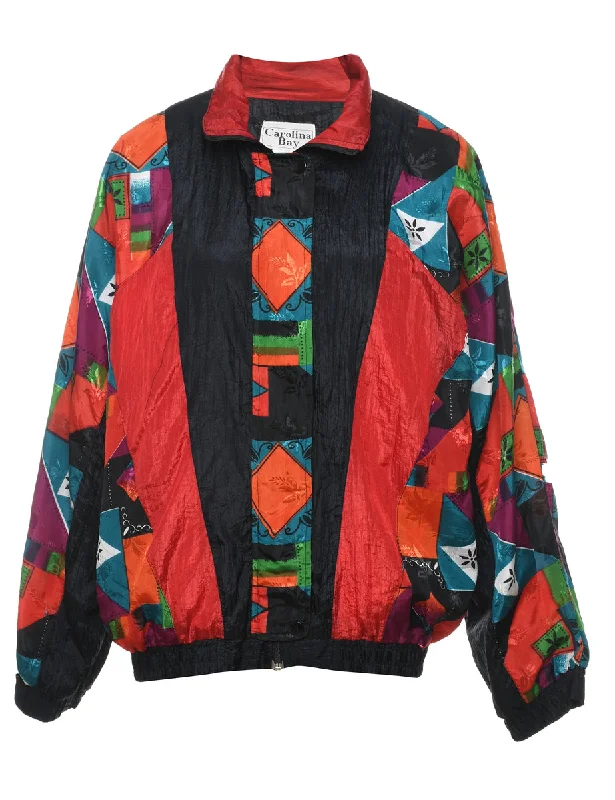 Markdown Madness cozy wool-blend coat1990s Multi-Colour Jacket - M