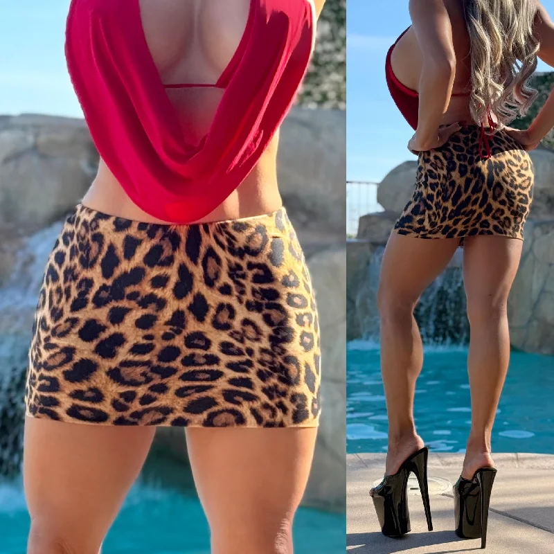 Factory Direct Sale trendy dresstrendy dressConnie's, Top Shelf SKIRT 🍸, EXTRA SMOOTH DEADLY JAGUAR 🐆  MICRO MINI SKIRT ... Made in USA