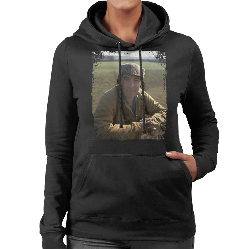 Buy More, Save More warm hooded sweatshirtTV Times Jack Sugden As Played By Clive Hornby Emmerdale Women's Hooded Sweatshirt