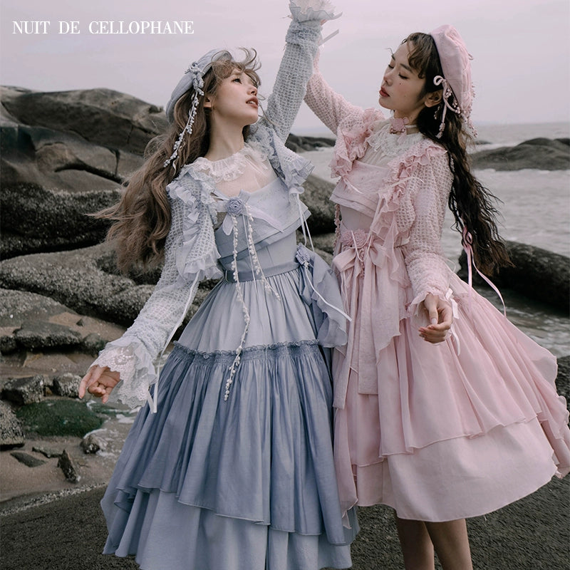 Markdown Madness relaxed fit dressrelaxed fit dressNuit De Cellophane~A Thousand Moonfalls~Elegant Lolita JSK Dress Thin Cardigan Markdown Madness relaxed fit dressrelaxed fit dressNuit De Cellophane~A Thousand Moonfalls~Elegant Lolita JSK Dress Thin Cardigan