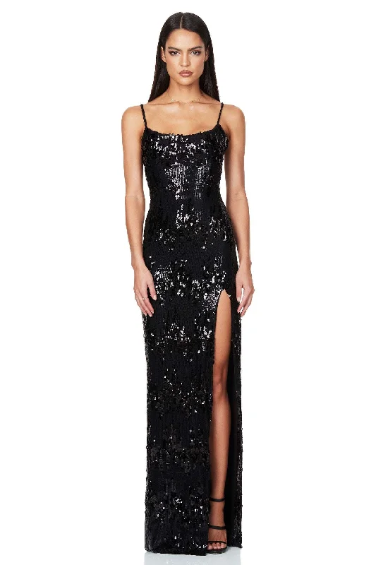 Deal Mania trendy bodycon dresstrendy bodycon dressBUY IT NOOKIE Cascade Gown Black
