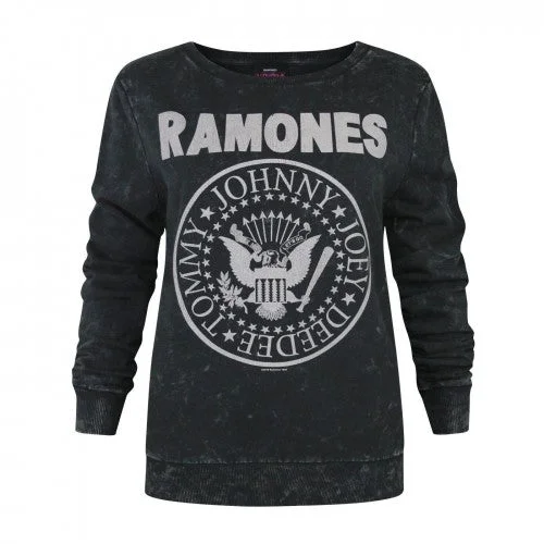 Buy Now athletic streetwear sweatshirtAmplified Womens/Ladies Seal Ramones Macrame Logo Sweatshirt Buy Now athletic streetwear sweatshirtAmplified Womens/Ladies Seal Ramones Macrame Logo Sweatshirt