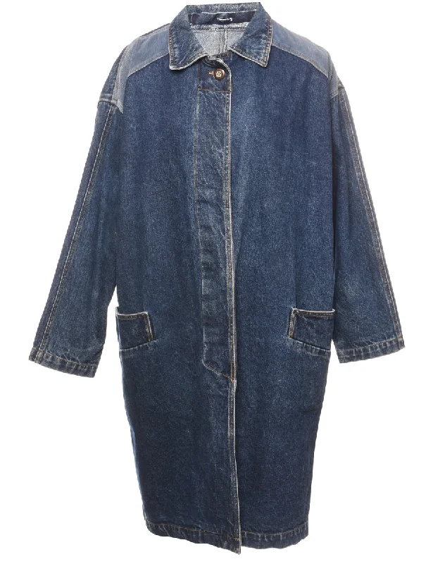 Deal Dash warm trench coatDark Wash Denim Jacket - M