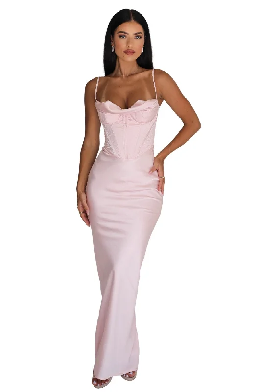 Buy Now layered dresslayered dressHOUSE OF CB Charmaine Corset Gown (Blush Pink) - RRP $389