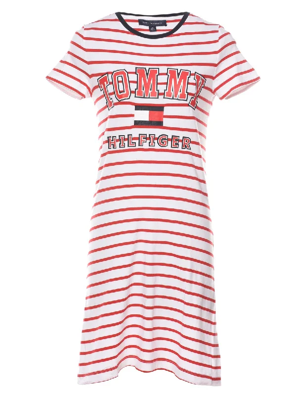 Markdowns soft coatTommy Hilfiger Striped Jersey Dress - XS