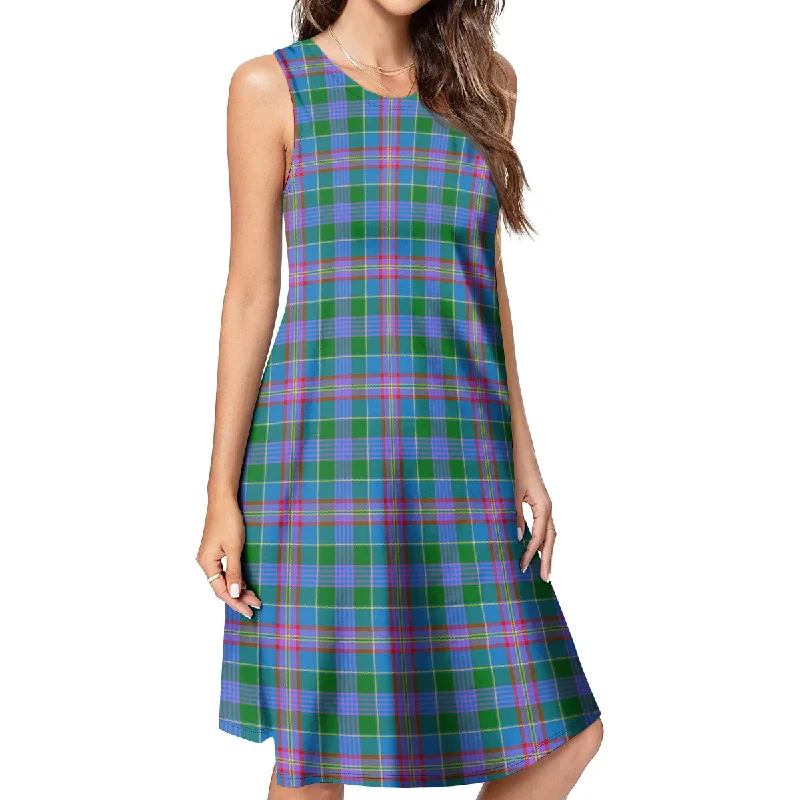 Act Now Ralston Tartan Womens Casual Dresses