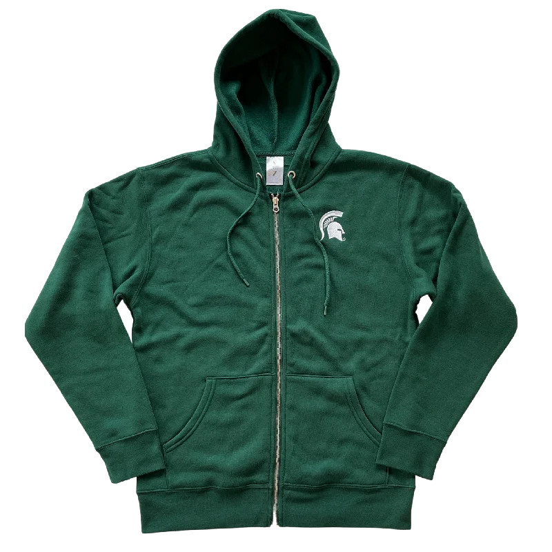 Best Deals activewear hoodieSpartan Helmet Zippered Fleece Hoodie