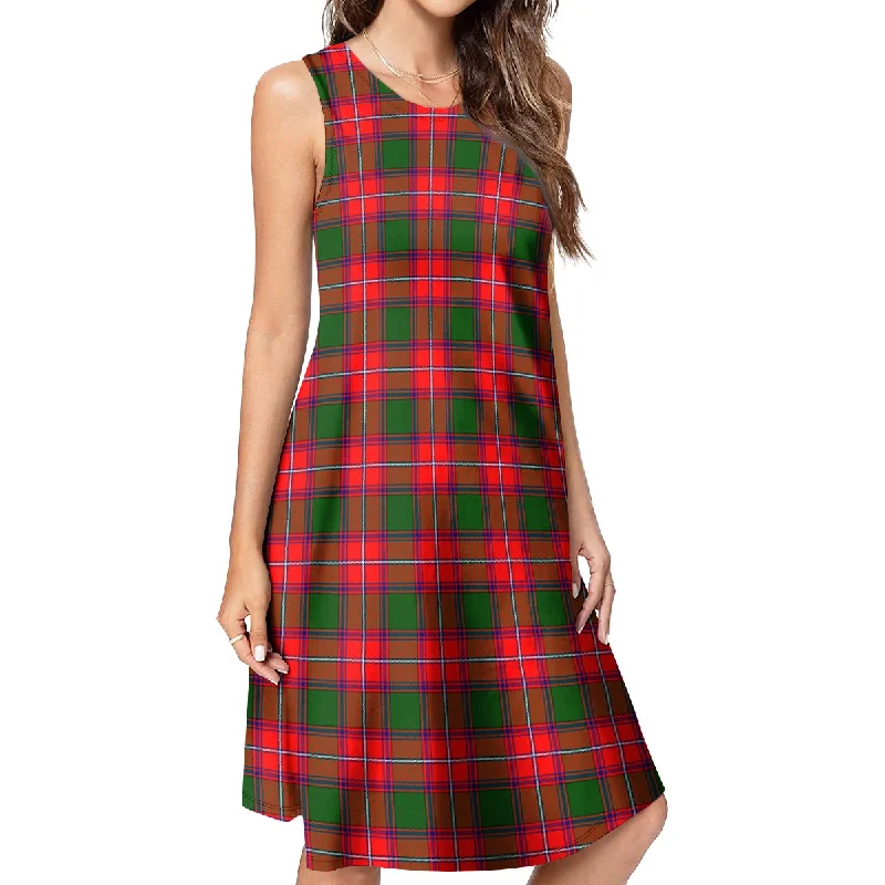 Price Drop Rattray Modern Tartan Womens Casual Dresses