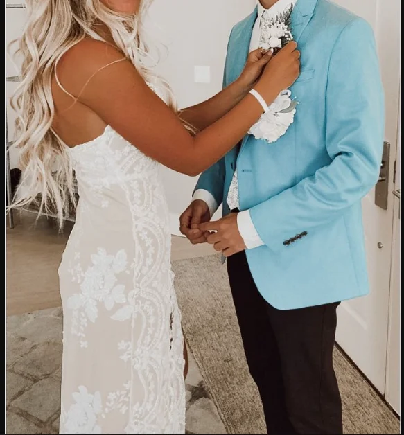 Major Savings trendy dresstrendy dressChic White Prom Dress Fashion Prom Gown Y5114
